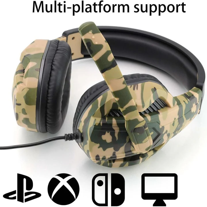 3.5mm Camouflage Gaming Headset Professional