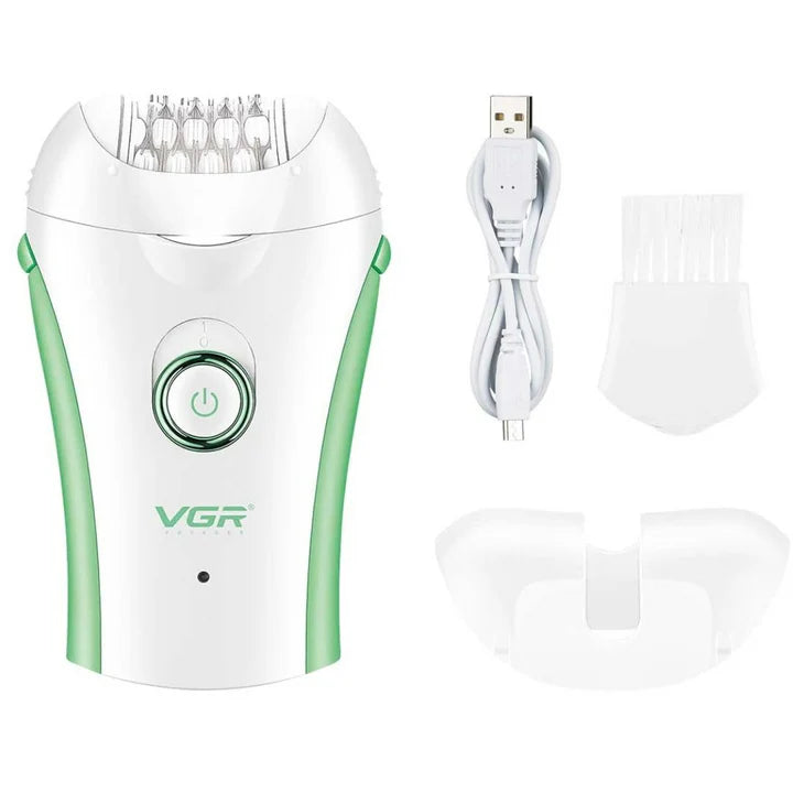 VGR Compact Professional Cordless Women Epilator for different body areas for gentle hair removal V705