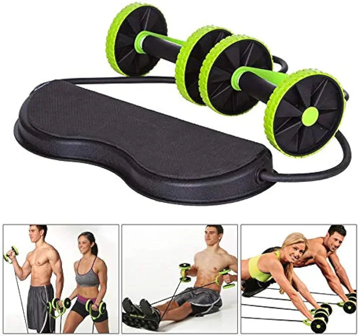 Abs Abdominal Exercise Wheel Gym Fitness Machine Body Strength Training Roller Home Gym Revoflex Xtreme