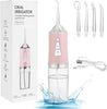 Professional Oral Irrigator for Teeth & Gums with 4 Jet Tips, 3 Modes & 360° Rotation , Water Dental Flosser