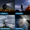 Bright Rechargeable Headlamp Flashlight, 8 Lighting Modes with Motion Sensor