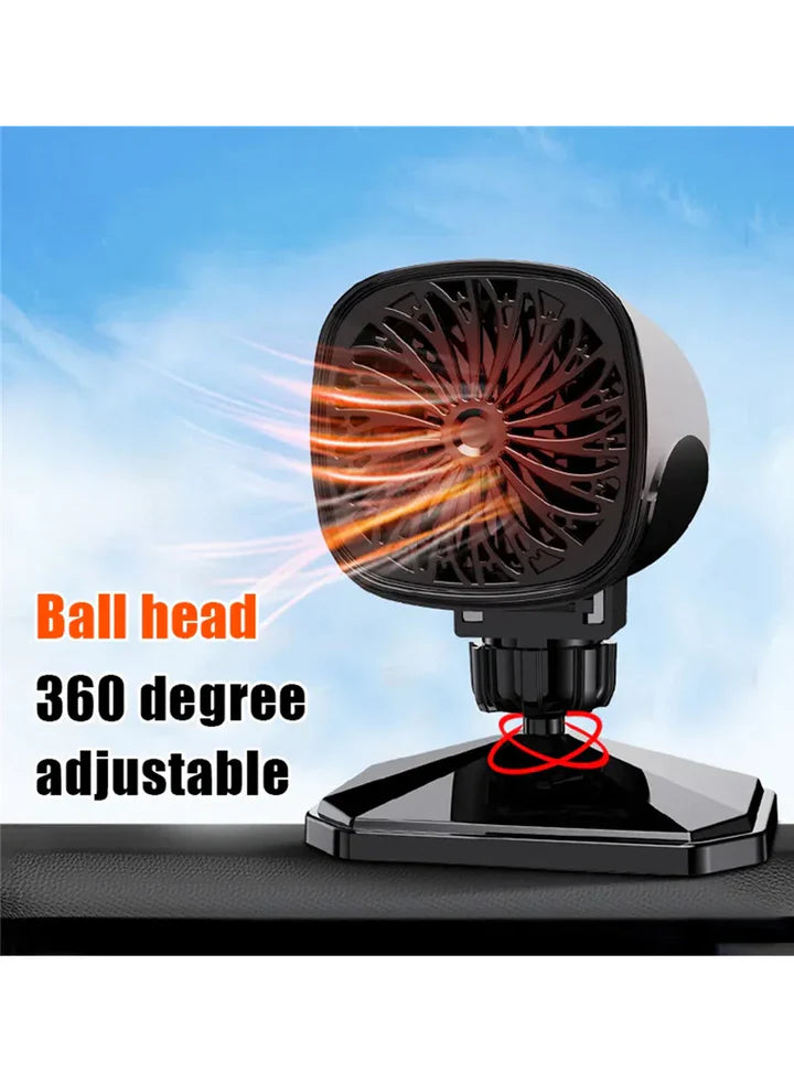 12V 150W Universal Portable Electronic Car Heater 360° Rotatable Car Windshield Defogger