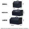 Large Capacity Multipurpose Tools Storage Bag, Car Trunk Organizer Box, Foldable Leather for Emergency