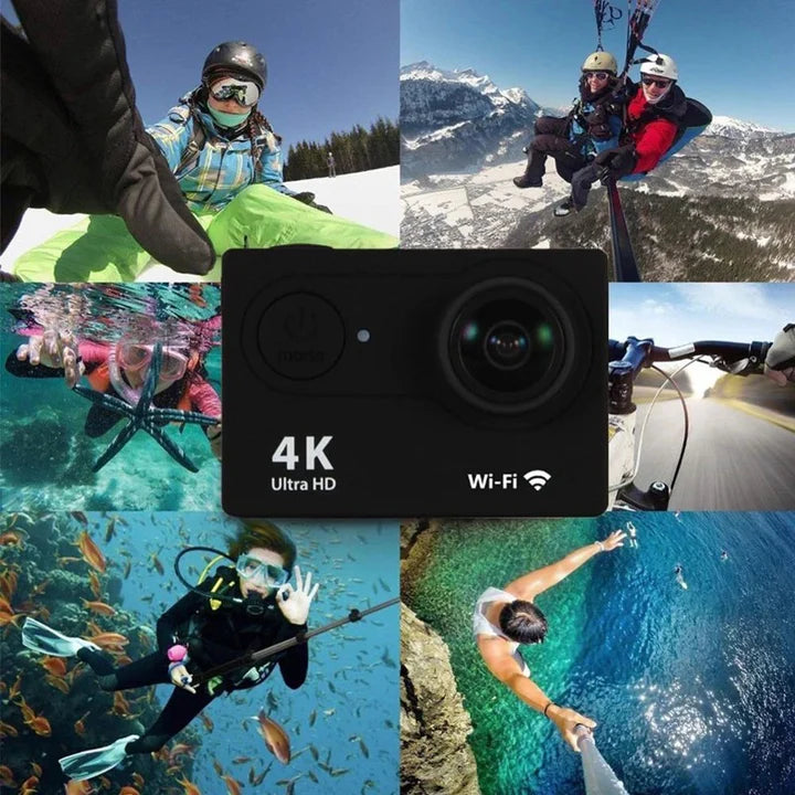 4K Waterproof Sport Action Camera 1080P/60FPS WIFI 2.0" 170D