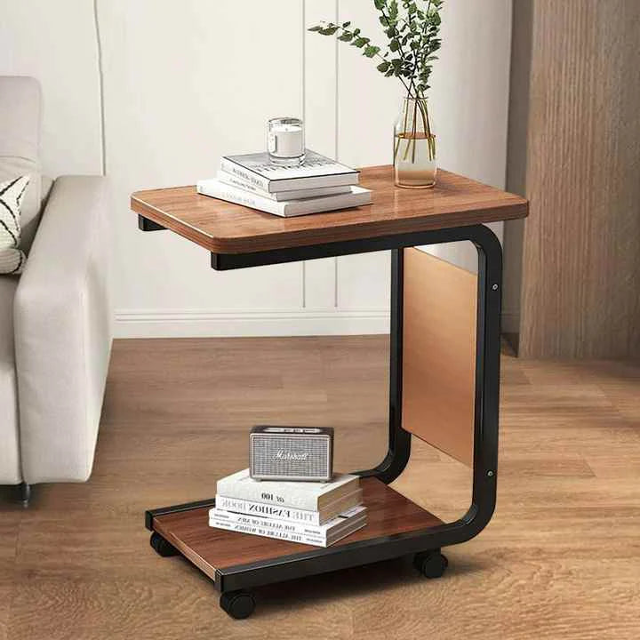 Sofa Side Table Desk, C-Shaped Side Table