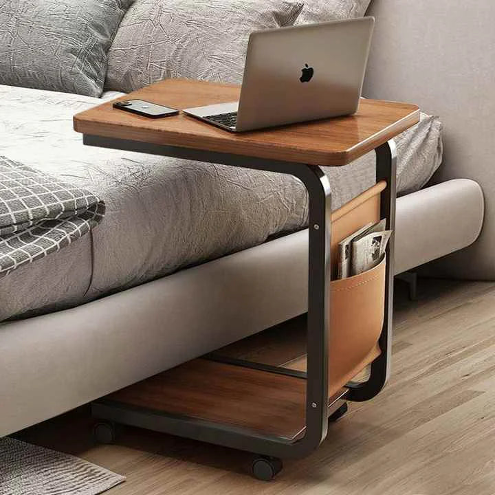 Sofa Side Table Desk, C-Shaped Side Table