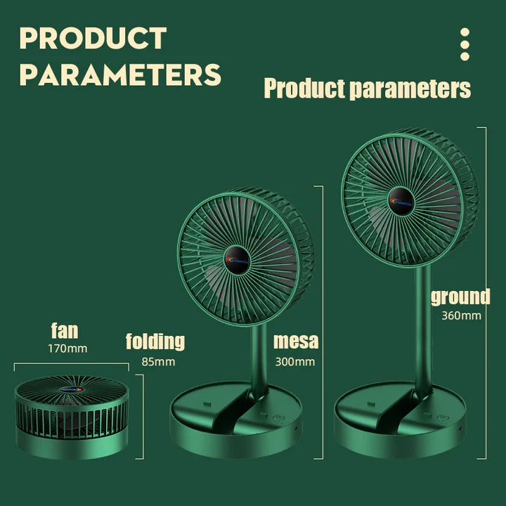 Summer Rechargeable Foldable Desktop Fan HX080