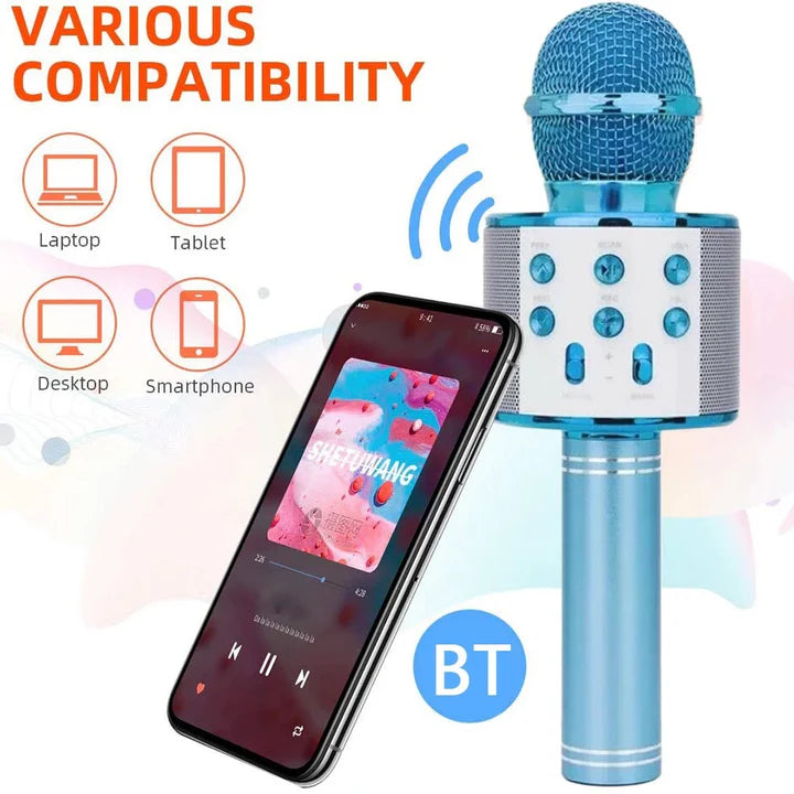 WS858 Wireless Bluetooth Karaoke Microphone