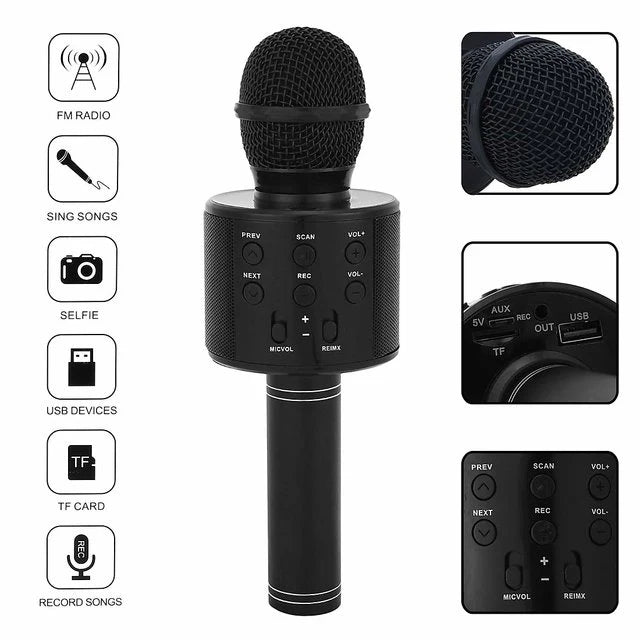 WS858 Wireless Bluetooth Karaoke Microphone