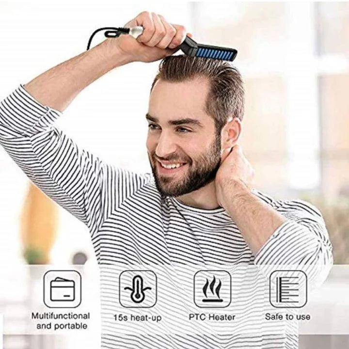 10W Electric Beard Hair Straightener With Ceramic Heating Plate