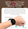 D18 Smart Watch Touch Screen, Heart Rate, Blood Oxygen, Blood Pressure, Compatible with Android and iOS