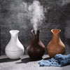 Wood Vase Rechargeable Ultrasonic Mute Colorful Humidifier Spray