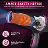 VGR Professional Hair Dryer V402 - With Diffuser, Gray With Pink 2200W 3 Heating Settings