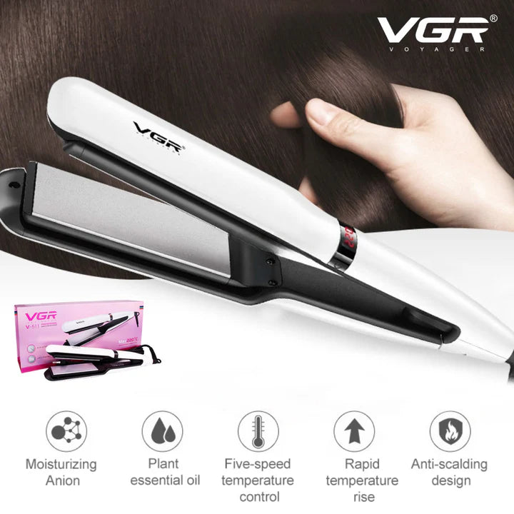 VGR V511 Flat Iron Anti-Static Flat Iron With Ceramic Plates And LCD Display Hair Straightener