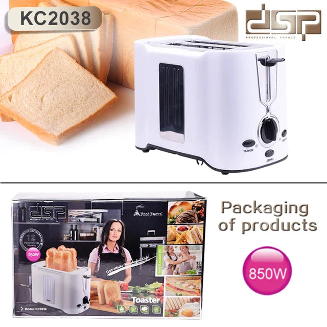 DSP Electric Toaster 850W Model KC2038