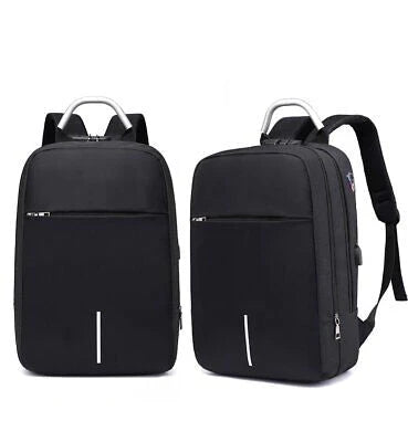 3-Digit Anti-Theft Lock Laptop Backpack Travel School Bag With USB Charging Port