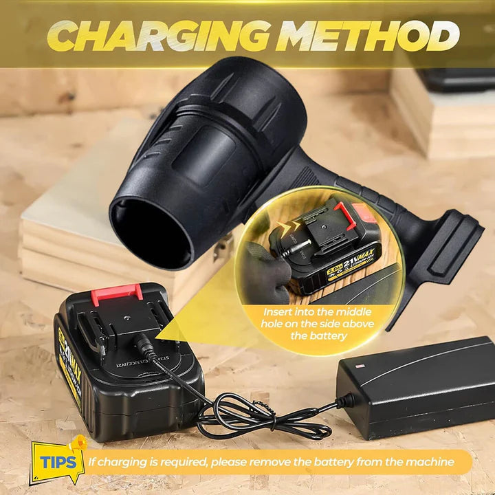 Air Pressure Power Blower Mini Cordless With Leaf Blower Cordless Compressed Air Duster 120mph for Car Wash