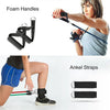 11Pcs Resistance Bands Set Elastic Tube Bands Door Anchor Ankle Straps Cushioned Handles with Carry Bags for Home Gym